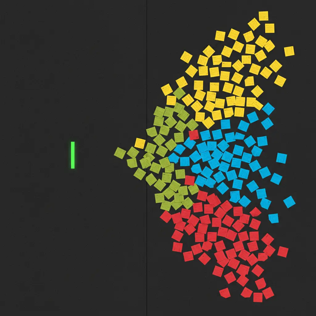 Voice note transforming into structured prompts