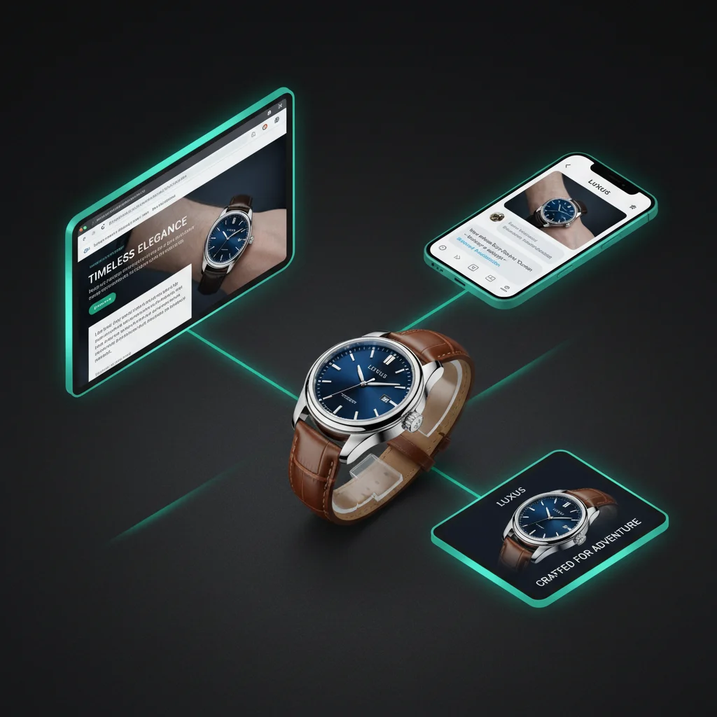 One photo radiating to blog, Telegram, and social